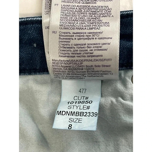 NYDJ Womens Barbara Bootcut Jeans Women’s Size 8 Blue Stretch Lift Tuck - Picture 13 of 13